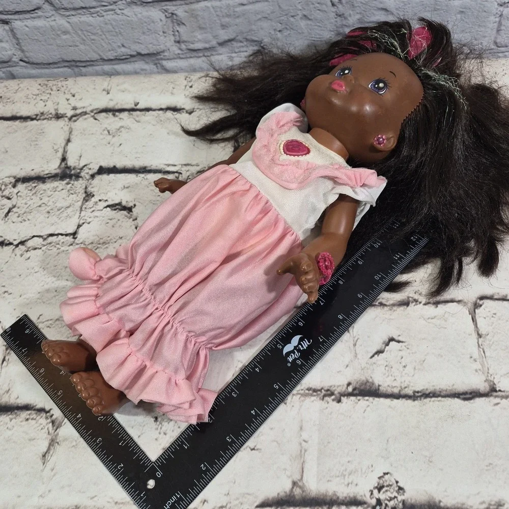 PJ Sparkle Doll 1988 Mattel Vintage African American AA Lights Up! READ Flaw